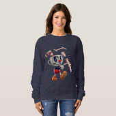 Sweatshirt Le voyage Animé de Cuphead (Devant entier)