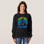 Sweatshirt Le VTT est ma thérapie (Devant entier)
