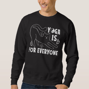 Sweatshirt Le Yoga est pour tous Chat Majariasana Coeur 1