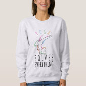 Sweatshirt Le yoga résout tout (Devant)