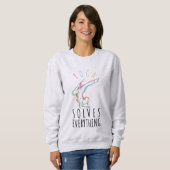 Sweatshirt Le yoga résout tout (Devant entier)