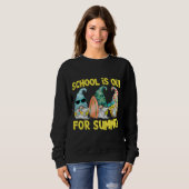 Sweatshirt L'École Est Sortie Pour L'Été Enseignant Gnome (Devant entier)