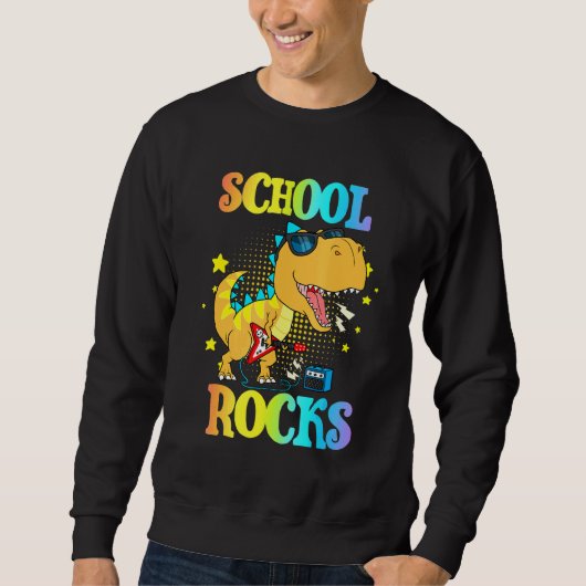 Sweatshirt L'École Rentre À L'École Joyeux Premier Jour De Te (Devant)