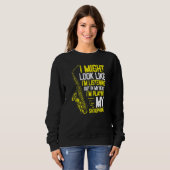 Sweatshirt Lecteur Saxophone Lecture Saxophone (Devant entier)