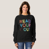 Sweatshirt Lecteurs Lecture Le professeur lit dans votre (Devant entier)