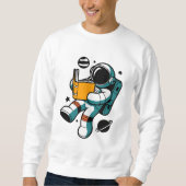 Sweatshirt Lecture astronaute : Apprendre à zéro gravité (Devant)