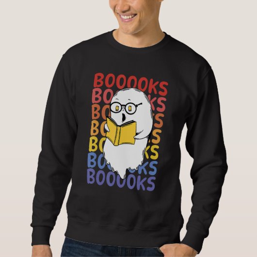 Sweatshirt Lecture de fantôme Spooky Booooks - Pour l'amour d (Devant)