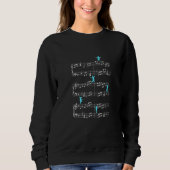 Sweatshirt Lecture de notes musicales Clef Musician Art (Devant)