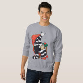 Sweatshirt Lecture du livre de chat Lover (Devant entier)