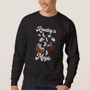 Sweatshirt Lecture Est Magique Flying Spell Livre D'Ombres Fa