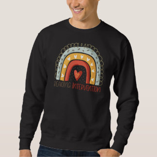 Sweatshirt Lecture Intervention Enseignant Rainbow Retour À S