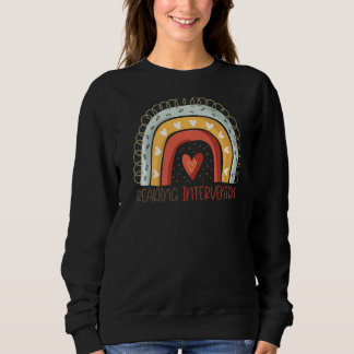 Sweatshirt Lecture Intervention Enseignant Rainbow Retour À S