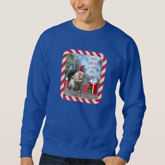 Sweatshirt L'écureuil mignon de Noël, ont Noël à noix ! ! (Devant)