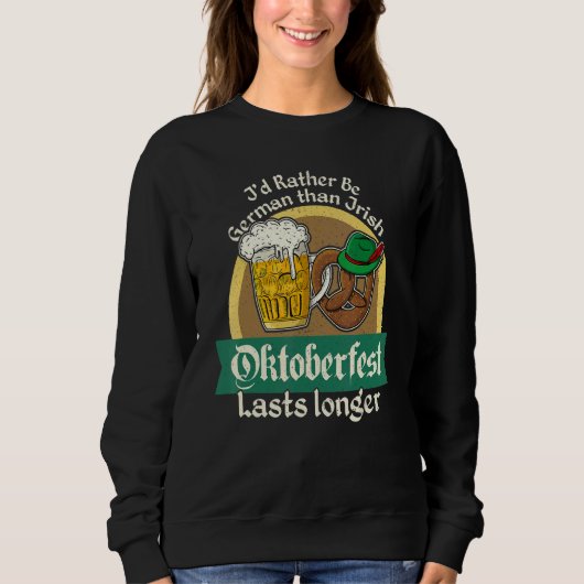 Sweatshirt Lederhosen Dirndl Beer Beer Mug Volksfest Bavaria  (Devant)
