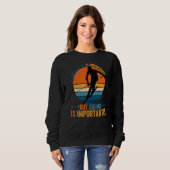 Sweatshirt L'Éducation Est Importante, Mais Le Ski Est Import (Devant entier)