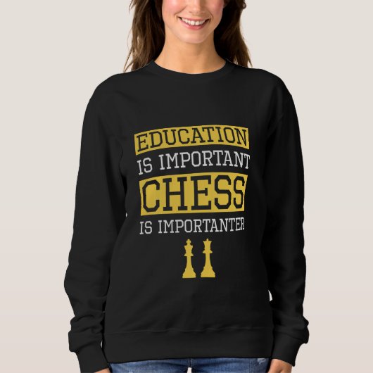 Sweatshirt L'Éducation Est Un Échecs Important Est Un Échecs  (Devant)