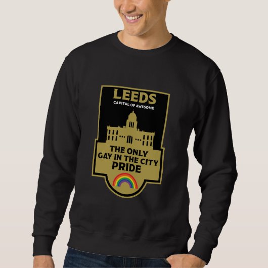 Sweatshirt Leeds Gay pride - Leeds England LGBT - (Devant)