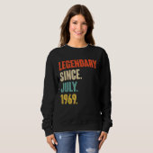 Sweatshirt Légendaire depuis juillet 1969 53 ans 53e annivers (Devant entier)