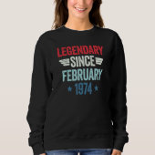 Sweatshirt Legendary Since February 1974_1 (Devant)