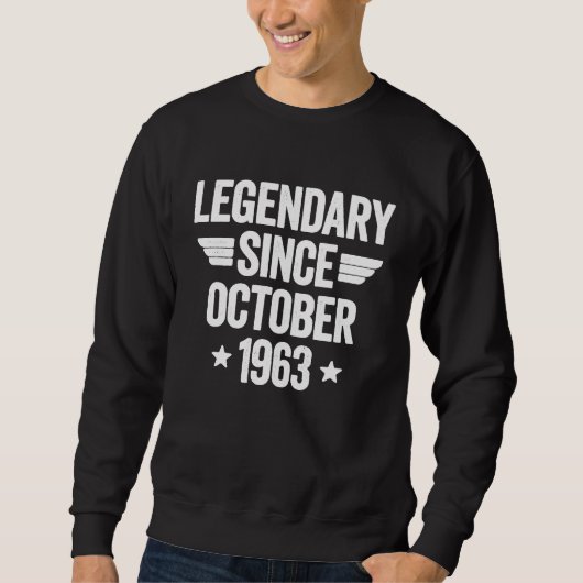 Sweatshirt Legendary Since October 1963 (Devant)