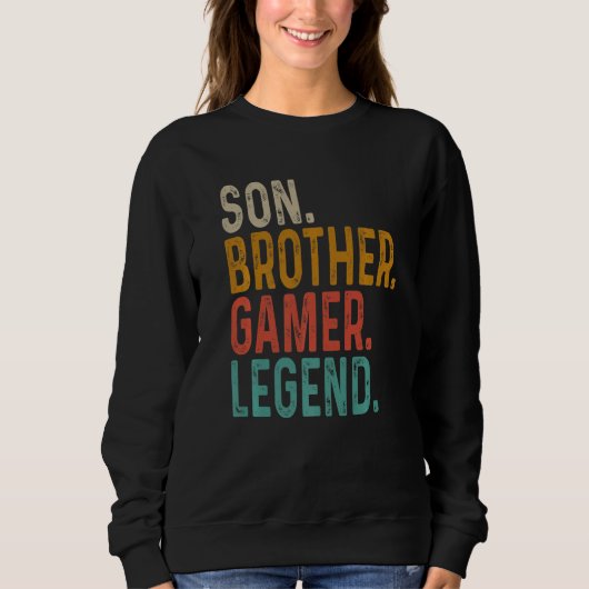 Sweatshirt Légende de Son Frère Gamer (Devant)