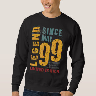 Sweatshirt Légende Depuis Mai 1999 Pour 23 Ans 23e Naissance