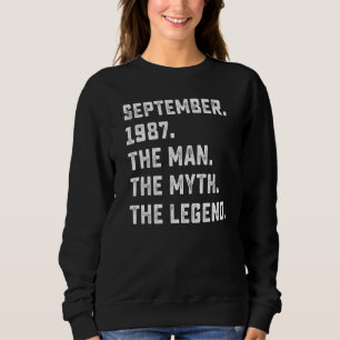 Sweatshirt Légende du mythe masculin septembre 1987 35e anniv