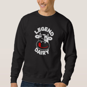 Sweatshirt Légende Producteur laitier Funny Milk Joke Vache
