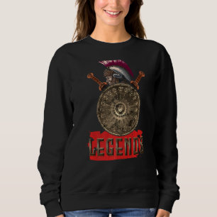 Sweatshirt Légendes Sparta De La Grèce Antique Bouclier Spart