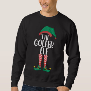 Sweatshirt L'Elf Golfeur Golf Famille Matching Noël
