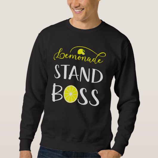 Sweatshirt Lemonade Stand Boss Ceo Lemon Crew Fun Entrepreneu (Devant)