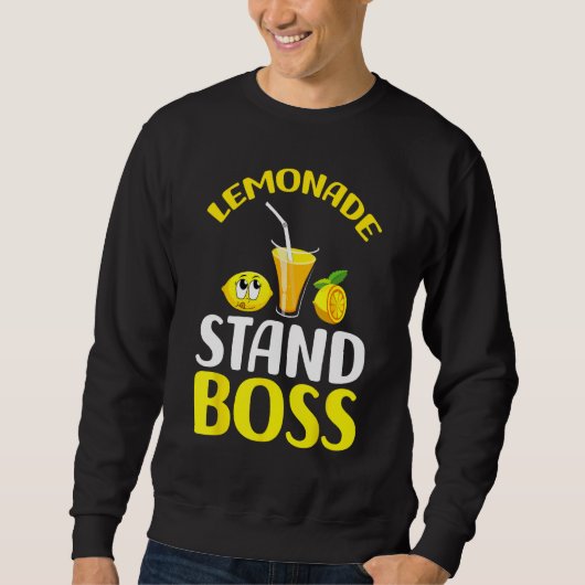Sweatshirt Lemonade Stand Boss Funny lemonade summer (Devant)