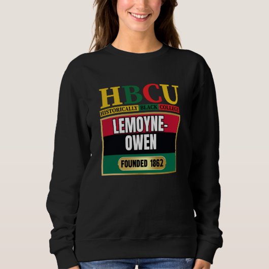 Sweatshirt LeMoyne-Owen, LMOC, HBC Graphic (Devant)