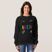 Sweatshirt L'Enseignant Fin De L'Année Est Il Pause Été Pourt (Devant entier)
