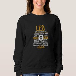 Sweatshirt Leo Apparel Zodiac Signal Faits Horoscope Astrolog