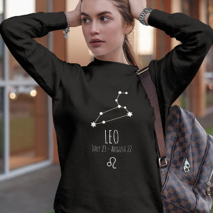Sweatshirt Leo Constellation Zodiaque personnalisée