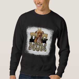 Sweatshirt Leopard American Staffordshire Terrier Maman Mère