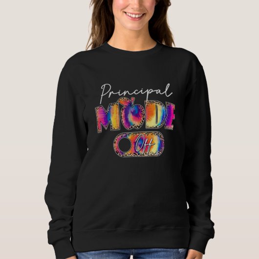 Sweatshirt Leopard Apple Principal Mode Désactivé Dernier Jou (Devant)