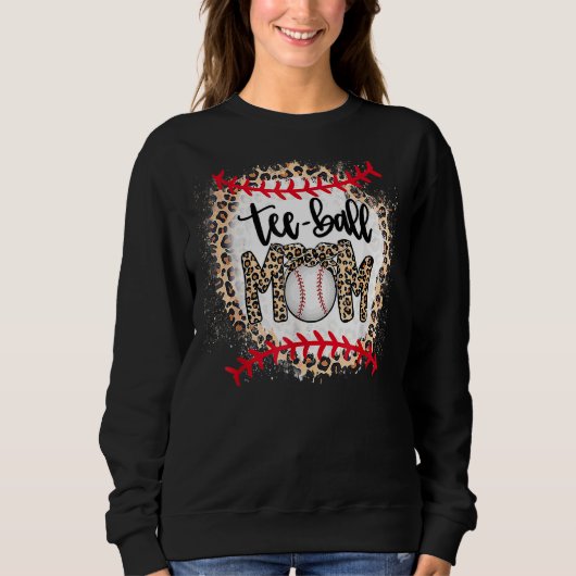 Sweatshirt Leopard Ball Maman Fête des Mères Teeball Maman (Devant)