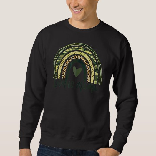 Sweatshirt Leopard Bonus Mama Rainbow Step Maman (Devant)