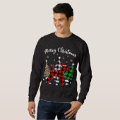 Sweatshirt Leopard Buffalo Plaid Wire Fox Terrier Chien Chris (Devant entier)