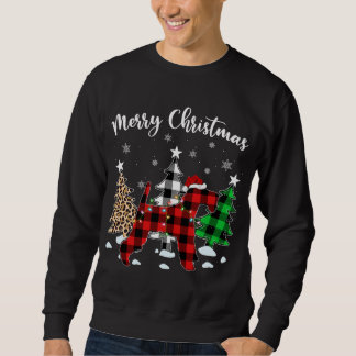 Sweatshirt Leopard Buffalo Plaid Wire Fox Terrier Chien Chris