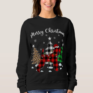 Sweatshirt Leopard Buffalo Plaid Wire Fox Terrier Chien Chris