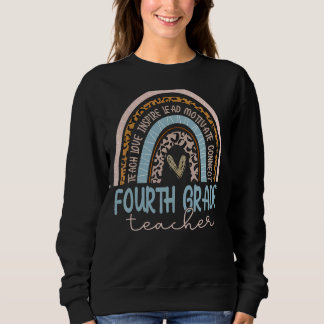 Sweatshirt Leopard de 4e année Leopard Arc-en-ciel Premier jo