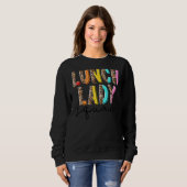 Sweatshirt Léopard Déjeuner Lady Squad Cafétéria Bonjour Été (Devant entier)