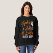 Sweatshirt Léopard Fab Boo Lous Dame du déjeuner Équipe Ensei (Devant entier)