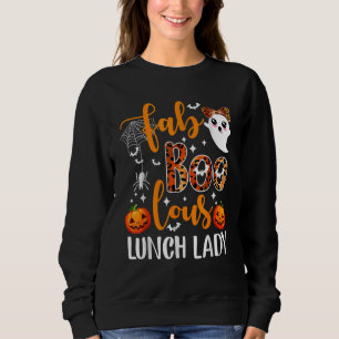 Sweatshirt Léopard Fab Boo Lous Dame du déjeuner Équipe Ensei