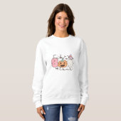 Sweatshirt Leopard Fab Boo Lous Halloween (Devant entier)