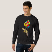 Sweatshirt Leopard Gecko Avec Ballons (Devant entier)