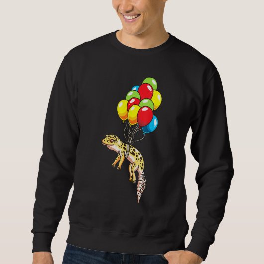 Sweatshirt Leopard Gecko Avec Ballons (Devant)